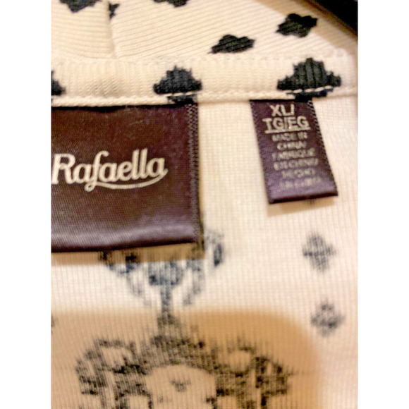 Women's Jacket Rafaella Cardigan Sweater Jacket XL Black and White - Picture 8 of 16